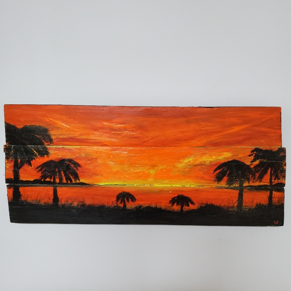 "Sunset from My Chaos" Original Art